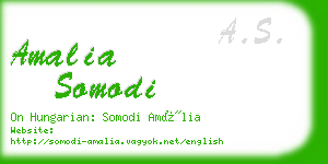 amalia somodi business card
